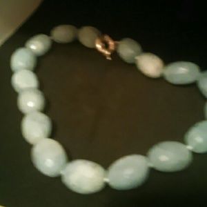 Aquamarine.  Genuine gemstone.
